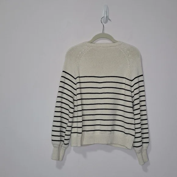 Sezane Leontine Jumper Ecru Navy Smal NWOT - Picture 5 of 10